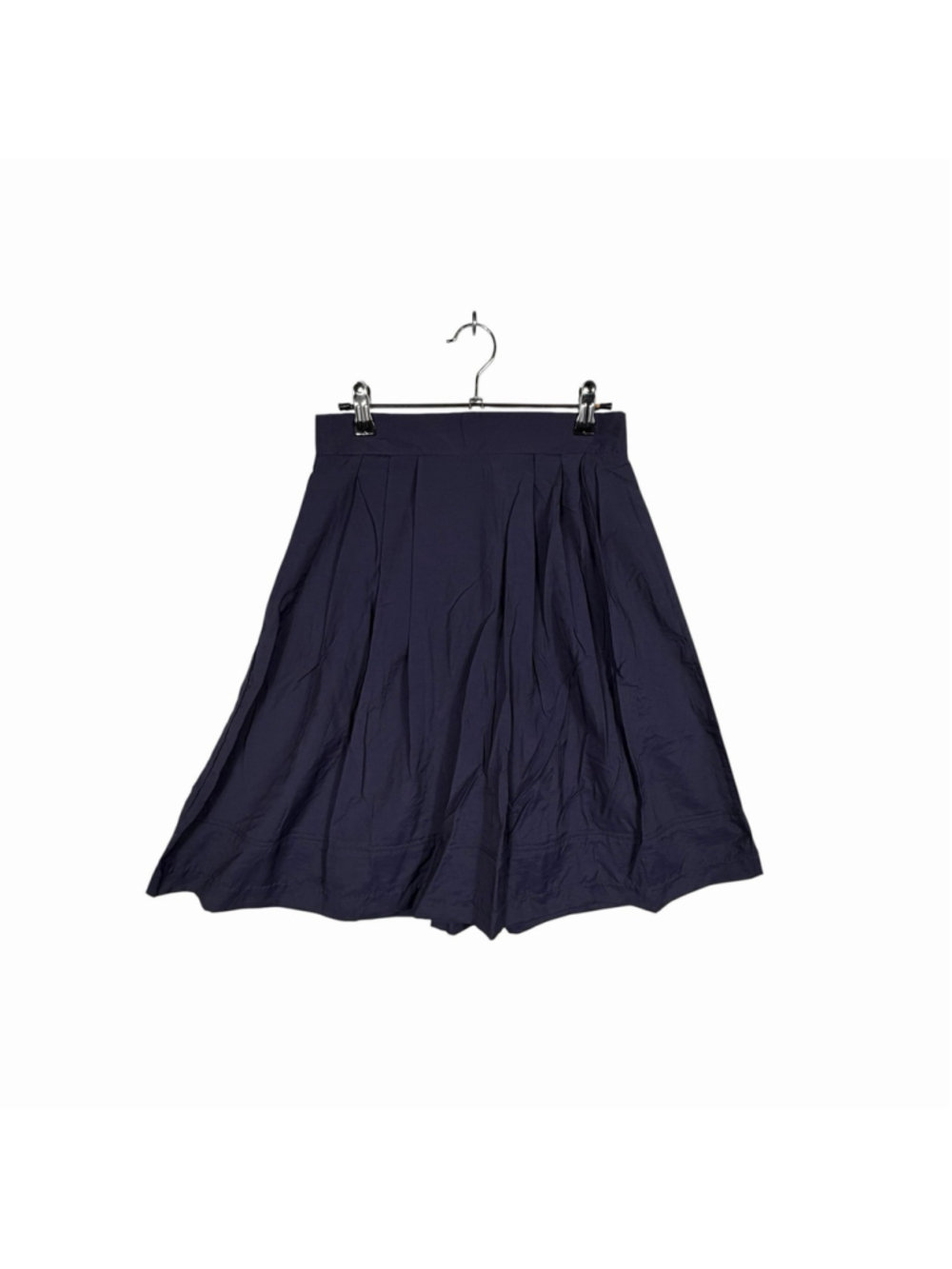 Forever 21 Women's Pleated Skirt Navy Blue Zip up Women Size Small